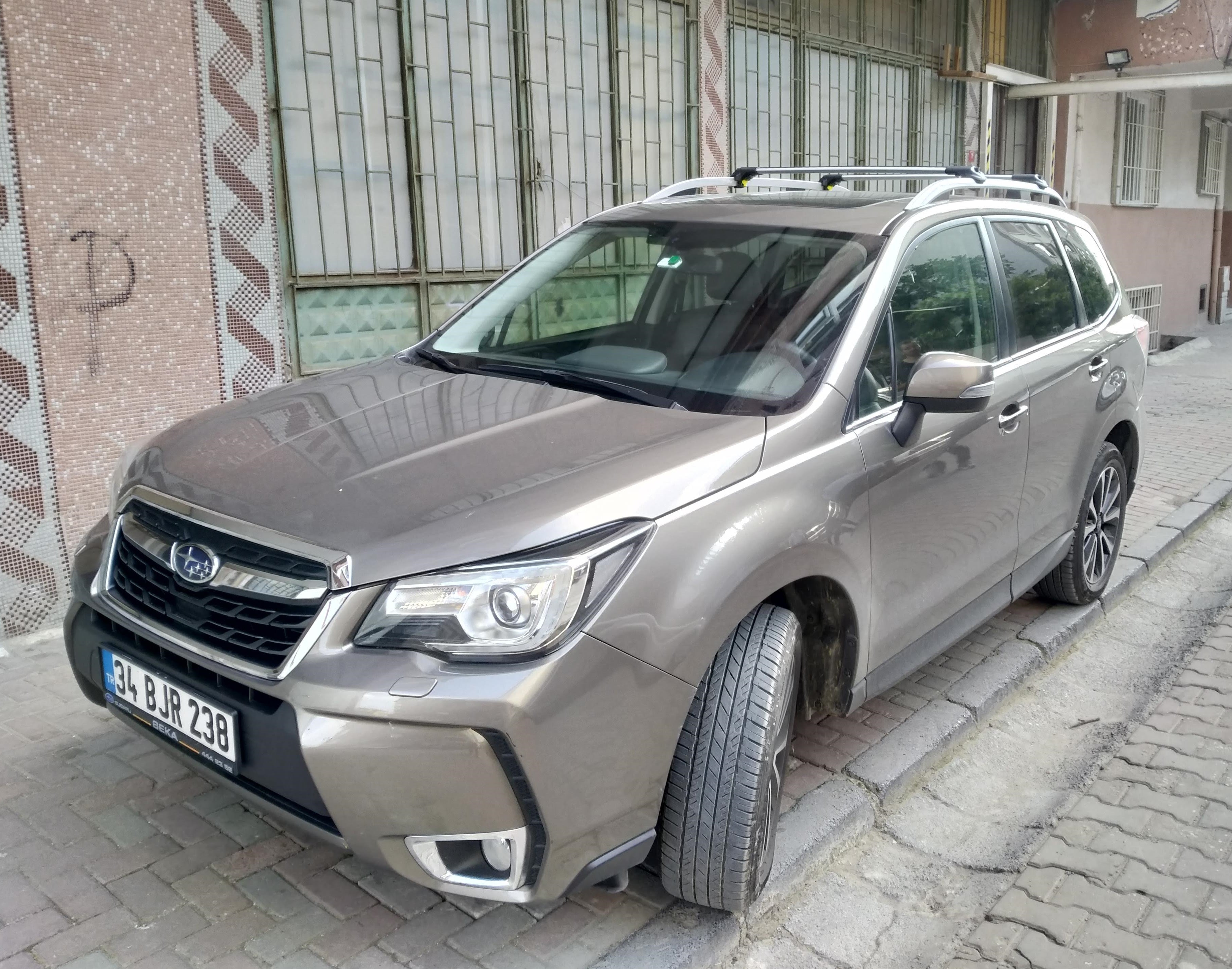 For Subaru Forester 2018-Up Roof Rack Cross Bars Metal Bracket Raised Rail Alu Black For Subaru Forester 2018-Up Roof Rack Cross Bars Metal Bracket Raised Rail Alu Black